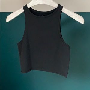 Lou and grey black cropped tank size small